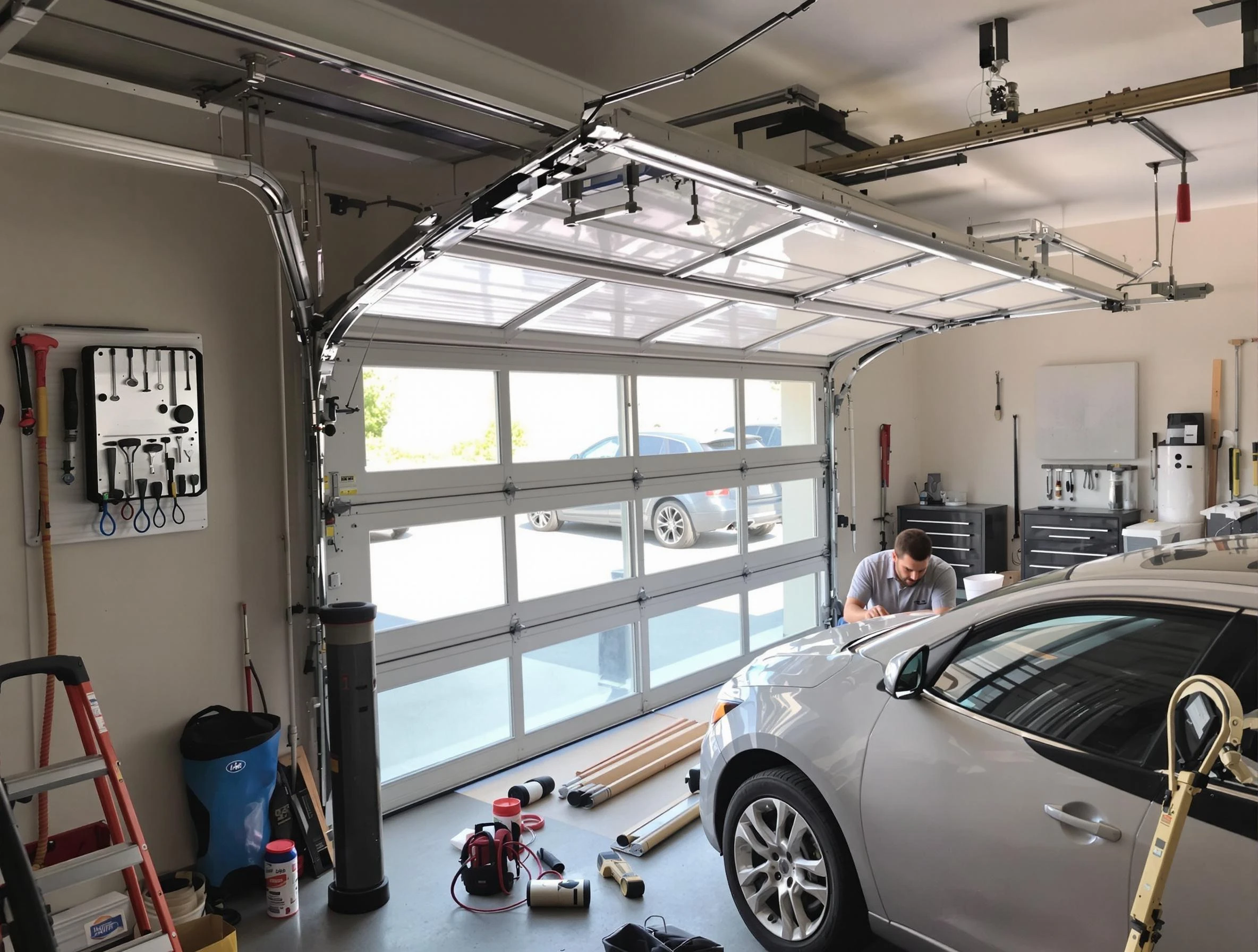 Garage door noise reduction service by Miami Garage Door Repair in Miami